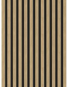 Mexen Lam-B, akustické stenové lamely 275 × 30 cm, HDF doska 4 mm, technická dyha, orech ľanový, S100-275307-3015-015