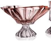 KRIŠTÁĽOVÁ MISKA BOHEMIA PLANTICA 330 MM RUŽOVÁ