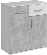 Komoda Jacob I biela/betón