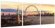 Obraz - New York city (s hodinami) (90x30 cm)