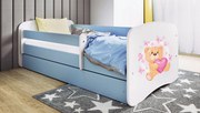XXXLutz POSTEĽ PRE DETI A MLÁDEŽ 80/160 cm, modrá, biela MID.YOU - Detské izby - 002142000263