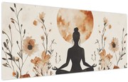 Obraz - Oranžová jóga (120x50 cm)