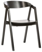 NELL BLACK buková drevená stolička black