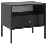 Nočný stolík LUE čierny