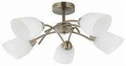Lamkur Prisadený luster DONNA 5xE27/60W/230V patina LA45474