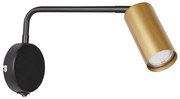 Nástenná lampička TINA 1xGU10/15W/230V čierna/zlatá