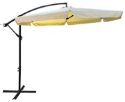Záhradný slnečník CYNIA s bočnou nohou 300 cm béžový