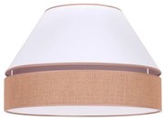 Duolla - Stropné svietidlo AVIGNON 1xE27/15W/230V pr. 50 cm biela/hnedá