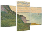 Obraz - Georges Seurat, Seascape at Port-en-Bessin, Normandy, reprodukcia (90x60 cm)