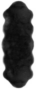 Čierna umelá kožušina Tiseco Home Studio Lambskin, 60 x 180 cm