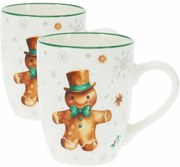 Súpravava 2 porcelánových hrnčekov Gingerbread 320 ml