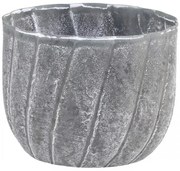 Zinkový antik kovový svietnik na úzku sviečku Clarria - Ø 7*6 cm