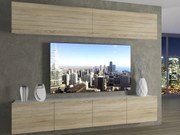 Obývacia stena 200 cm Belini dub sonoma Imperium6 IMP 6/5/W/DS/0/0