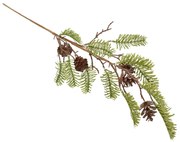 Zimná vetva s inovatkou a šiškami, 71 cm
