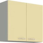 Horná kuchynská skrinka Karmen 80 G - 72, 80 cm, šedá/krémová%