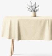 Goldea vianočný exkluzívny oválny obrus - zlatý s trblietkami 120 x 160 cm