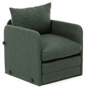 Rozkladacie kreslo Sagoretti (zelená). Akcia -23%. Vlastná spoľahlivá doprava až k Vám domov. 1107048