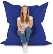XXL vankúš na sedenie – interiérový aj záhradný, vodeodolný Farba: 18.Tm.modrý
