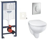 Závesný wc set do ľahkých stien / predstenová montáž GROHE Bau Ceramic SIKOGRSBAUSAP00