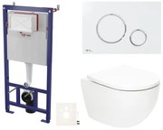 Závesný wc set SAT Fusion do ľahkých stien / predstenové vírové splachovanie SIKOSSTORFU70