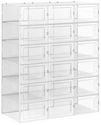 Modulárny regál s priehradkami BOXIFY biely