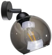 Nástenné bodové svietidlo UNO 1xE27/60W/230V čierna