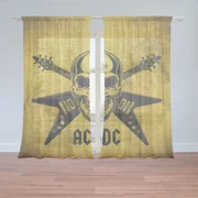 Sablio Záclony ACDC Lebka: 2ks 150x250cm