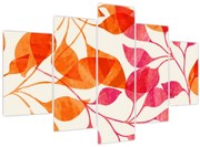 Obraz - Oranžové lístie (150x105 cm)