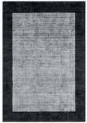 ASIATIC LONDON Blade Border Charcoal Silver - koberec ROZMER CM: 120 x 170
