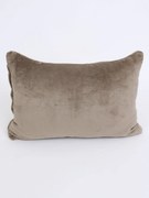 Obliečka na vankúš mikroplyš 40 × 60 cm - Laura sivohnedá