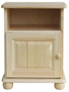 ComfortMatrace Nočný stolík z masívu GABRIEL Barva: prirodzená farba
