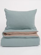 Mušelínové obliečky Alexia Duo – mätová/cappuccino