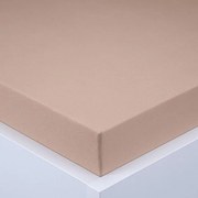 Napínacia plachta na posteľ jersey EXCLUSIVE orechová 90 x 200 cm