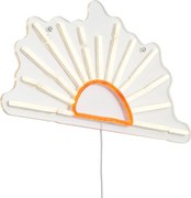 Neónová nástenná lampa Teplá biela s oranžovou Vrátane LED - Sunset