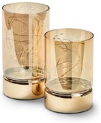 2 LED sklenené lampáše