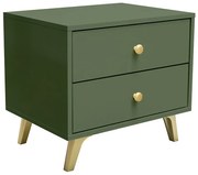Nočný stolík Siena fľaškovozelený