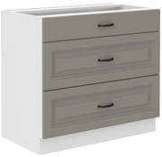 Kuchynská skrinka Stilo claygrey/biely 80d 3s bb