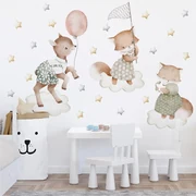 Gario Detská nálepka na stenu Dreamland - srnka a líšky