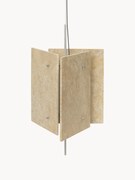 Stmievateľné travertínové závesné LED svietidlo Oeste