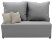 Dvojmiestna pohovka s funkciou spania TOMI 2 Světle šedá/krémová