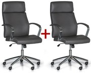 Kancelárske kreslo HOLT 1+1 ZADARMO, sivá