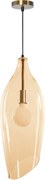 Toolight - Moderná sklenená stropná lampa E27 60W APP892-1CP, čierna-zlatá, OSW-05693