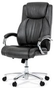 Autronic BONTEC Kancelárske kreslo, hojdací mechanizmus, čierna ekokoža, KA-F1385 BK Farba: Šedá