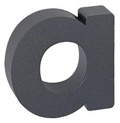 Domové písmeno v „3D“ prevedení so štruktúrovaným povrchom RICHTER RN.100LV, a, RICHTER antracit matná
