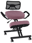 Tempo Kondela Ergonomická kľakačka, ružová/čierna, RUFUS