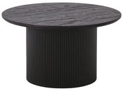 Tmavohnedý okrúhly konferenčný stolík v dekore topoľa ø 80 cm Boavista – House Nordic