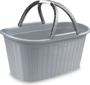 STEFANPLAST Košík na bielizeň Elegance 35 l, sivý