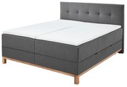 Tmavosivá boxspring posteľ s úložným priestorom 180x200 cm Catania - Meise Möbel