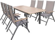 Doppler EXPERT WOOD, polohovacie kreslá, 6+1