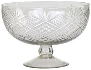 Sklenená servírovacia misa na nohe - Ø16*23 cm